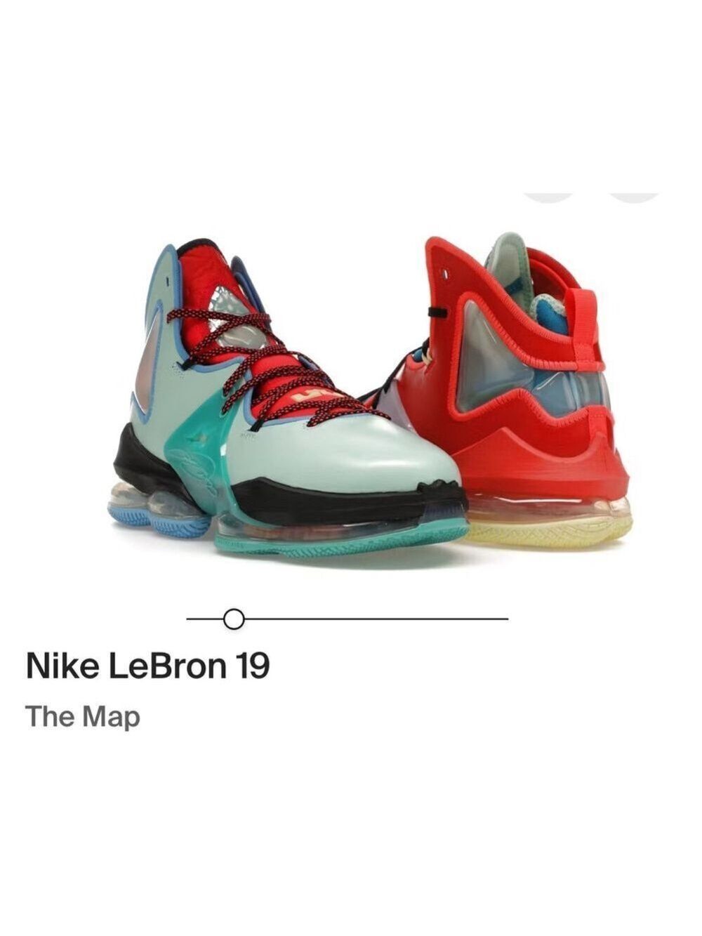 Nike LeBrone 19 LeBronival The Map Youth 4.5 High Top Basketball Sneakers